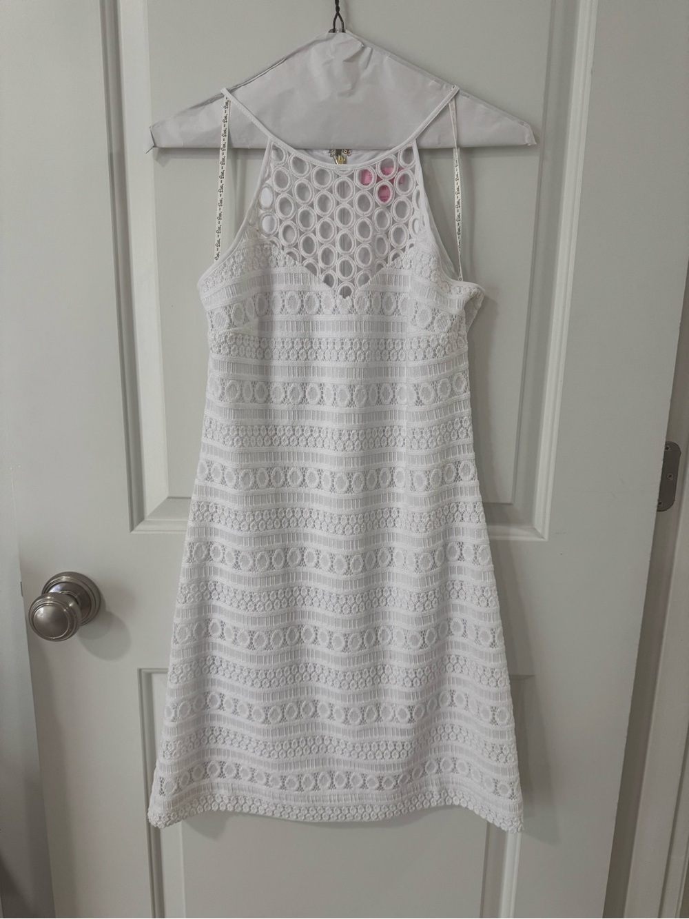 Lilly Pulitzer White Lace Halter Dress